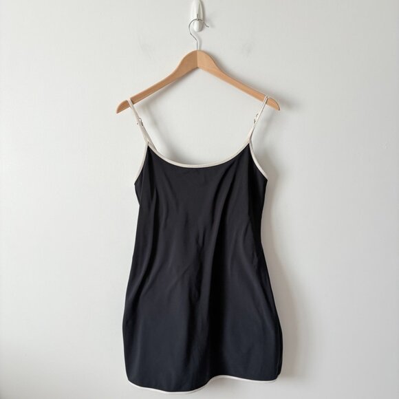 Aerie Traveler Mini Dress Black White Size Medium - Picture 4 of 8